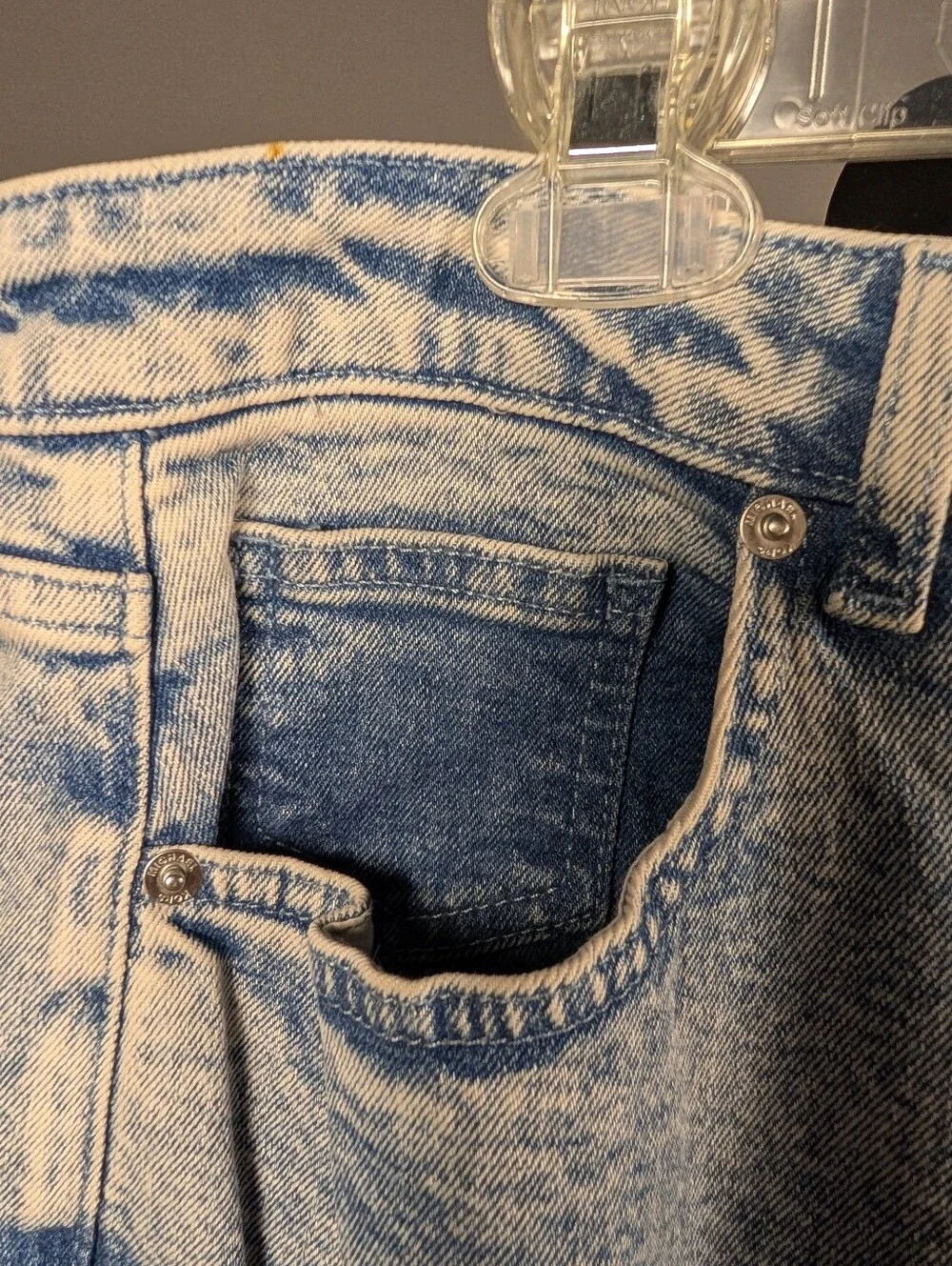 Michael Michael Kors Acid Wash High Rise Jeans Size 12 NWT A-255
